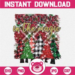 believe in the magic png, magic buffalo leopard, christmas tree sublimation design downloads