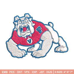 fresno state bulldogs embroidery design, fresno state bulldogs embroidery, logo sport, sport embroidery, ncaa embroidery