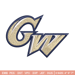 george washington colonials embroidery design, george washington colonials embroidery, sport embroidery, ncaa embroidery