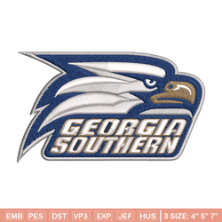 georgia southern eagles embroidery design, georgia southern eagles embroidery, logo sport embroidery, ncaa embroidery.