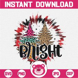 bright christmas  trees animal print trees png cut file silhouette cricut instant download, christmas sublimation