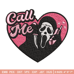 ghostface scream embroidery design, horror embroidery, embroidery file, logo design, logo shirt, digital download.