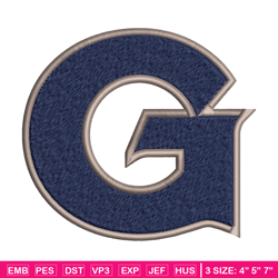 georgetown hoyas embroidery design, georgetown hoyas embroidery, logo sport, sport embroidery, ncaa embroidery.