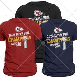 Kansas City Chiefs 2020 Super Bowl LIV Champions T-Shirt S-6XL