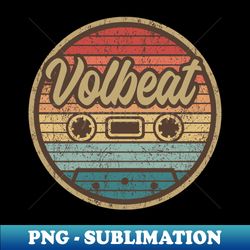 volbeat retro cassette - signature sublimation png file - instantly transform your sublimation projects