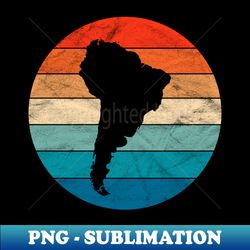 South America - PNG Transparent Sublimation File - Perfect for Personalization