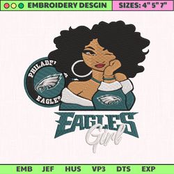 nfl philadelphia eagles girls embroidery design, nfl football logo embroidery design, famous football team embroidery design, football embroidery design, pes, dst, jef, files