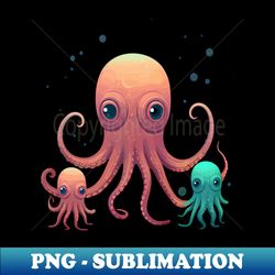 Octopus Fathers Day - Retro PNG Sublimation Digital Download - Instantly Transform Your Sublimation Projects