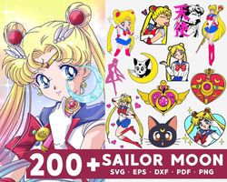 200 sailor moon svg, feminist svg, girls svg, woman svg, equal rights svg, gender balance sticker