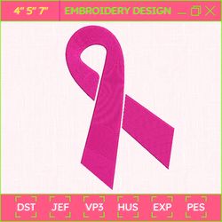 pink ribbon embroidery designs, breast cancer embroidery designs, cancer awareness embroidery designs, we fight cancer embroidery