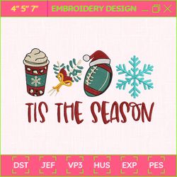 tis the season embroidery designs, christmas embroidery designs, christmas latte embroidery, hand drawn embroidery designs