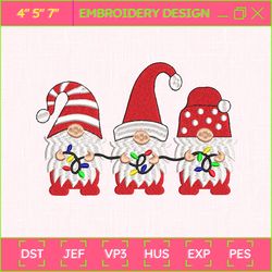 christmas gnome embroidery machine design, stay christmas vibes embroidery design, christmas season embroidery design