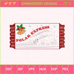 merry xmas 2023 embroidery machine design, christmas train embroidery machine design, the polar express embroidery file