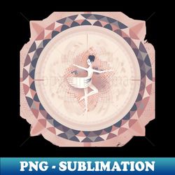 fractal ballerina - decorative sublimation png file - unleash your inner rebellion