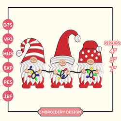 christmas gnome embroidery machine design, stay christmas vibes embroidery design, christmas season embroidery design