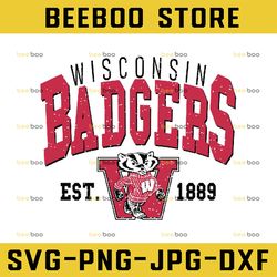 vintage 90's wisconsin badgers svg, wisconsin  svg, vintage style university of wisconsin, ncaa svg, ncaa sport svg