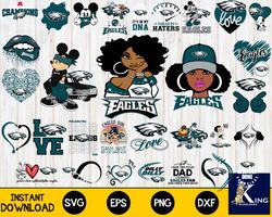 philadelphia eagles bundle svg, nfl bundle svg, digital download