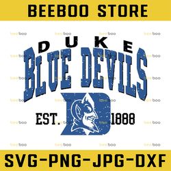 vintage 90's duke blue devils svg, duke svg , vintage style university of duke png svg dxf ncaa svg, ncaa sport svg