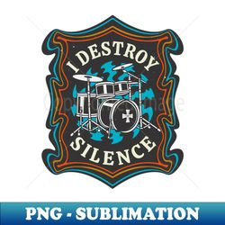 Drummer Band Drums Retro Rock Musicians - Premium PNG Sublimation File - Bold & Eye-catching