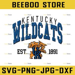 vintage 90's kentucky wildcats svg, kentucky svg , vintage style university of kentucky png svg dxf ncaa svg, ncaa sport