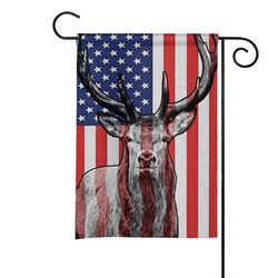 gearhumans 3d deer hunting american custom flag