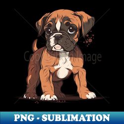 puppy boxer - retro png sublimation digital download - perfect for sublimation mastery