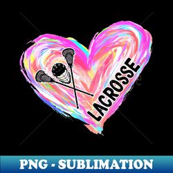 lacrosse watercolor heart brush - creative sublimation png download - boost your success with this inspirational png download