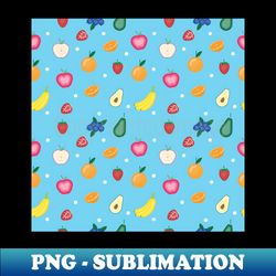 fruit pattern- vibrant healthy food design - creative sublimation png download - transform your sublimation creations