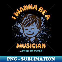 future musician - decorative sublimation png file - perfect for personalization