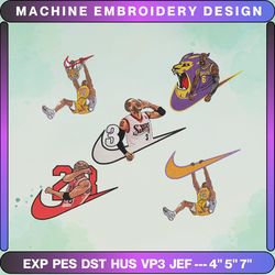 10+ custom logo basketball brand embroidery bundle, famous basketball team embroidery bundle, basketball embroidery bundle, nba embroidery