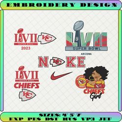 5+ chiefs football logo embroidery bundle, famous football team embroidery bundle, football embroidery bundle, nfl embroidery