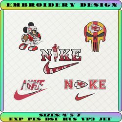 15+ chiefs football logo embroidery bundle, famous football team embroidery, football embroidery bundle, nfl embroidery