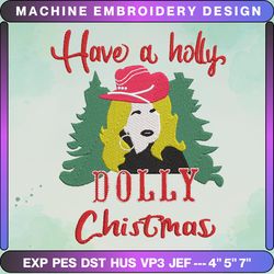 christmas embroidery design, have a holly dolly christmas designs, retro christmas embroidery, christmas coutry music, be a dolly