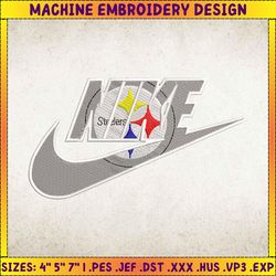 nike pittsburgh steelers logo embroidery design, nike nfl embroidery machine design, famous football embroidery design, sports embroidery