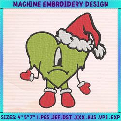 christmas embroidery designs, christmas bad bunny embroidery, una christmas designs, merry xmas embroidery files
