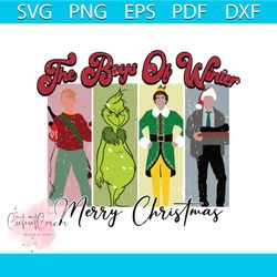 The Boys Of Winter Merry Christmas SVG Digital Cricut File