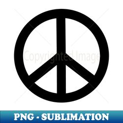 peace sign black - aesthetic sublimation digital file - perfect for sublimation mastery