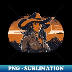 american western cowgirl - premium png sublimation file - stunning sublimation graphics