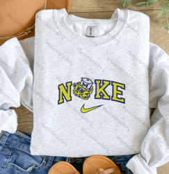 nike michigan wolverines embroidered unisex shirt, ncaa t shirt, ncaa embroidery hoodie, nike sweatshirt