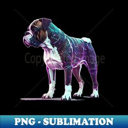 vaporwave boxer - png transparent digital download file for sublimation - unlock vibrant sublimation designs