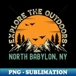 north babylon new york - explore the outdoors - north babylon ny vintage sunset - premium sublimation digital download - unleash your creativity