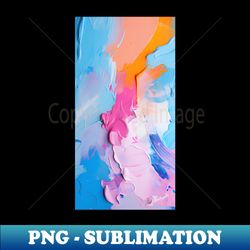 acrylic paint phone case colourful painting streaks - sublimation-ready png file - revolutionize your designs