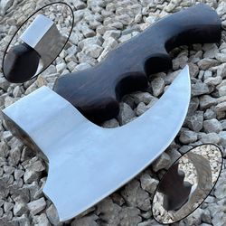 viking axe custom handmade carbon steel blade pizza axe camping axe gift axe,