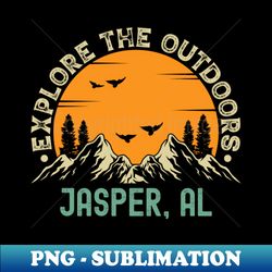 jasper alabama - explore the outdoors - jasper al vintage sunset - high-resolution png sublimation file - capture imagination with every detail