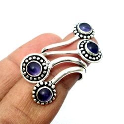 amethyst cab  ethnic handmade adjustable ring jewelry india