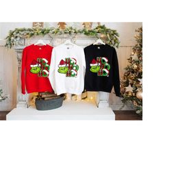 hohoho grinch christmas sweatshirt,merry christmas grinch sweater,ho ho ho family christmas hoodie,christmas gift,family