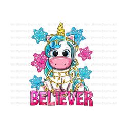 believer unicorn png sublimation design download, christian png, christian unicorn png, believer unicorn png, sublimate designs download