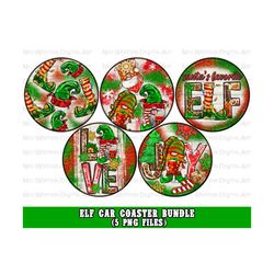 elf car coaster png bundle sublimation design download, christmas png, elf car coaster png, western car coaster png, sublimate download