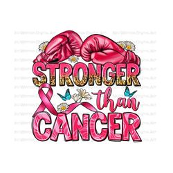 stronger than cancer png sublimation design download, boxing gloves png, breast cancer png, cancer awareness png, sublimate designs download