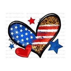 american flag heart leopard png sublimation design download, 4th of july png, independence day png, usa flag png, sublimate designs download